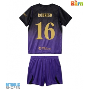 Billiga Barcelona Rodri Hernandez #16 Bortatröja Barn 2026-27 Kortärmad (+ Korta byxor)